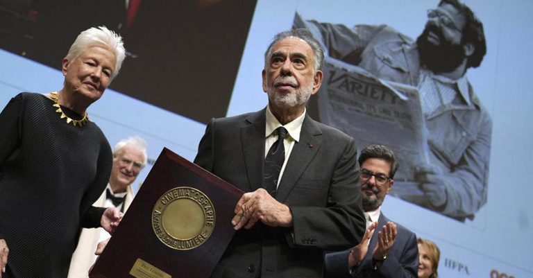 Coppola recibió el Premio Lumière por su trayectoria cinematográfica