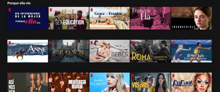Netflix y ONU Mujeres presentan una colección elegida por 55 mujeres del entretenimiento